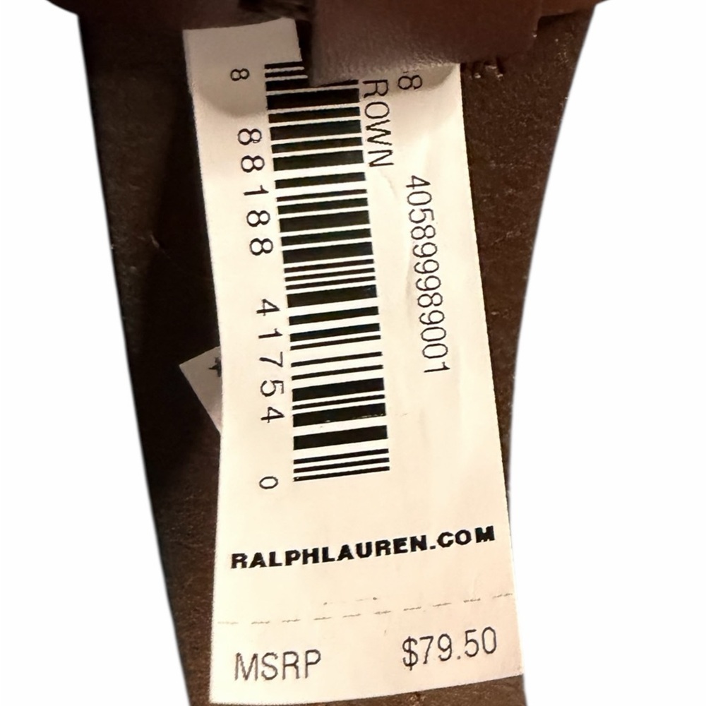 Polo by Ralph Lauren Brown Leather Belt - Picture 5 of 10